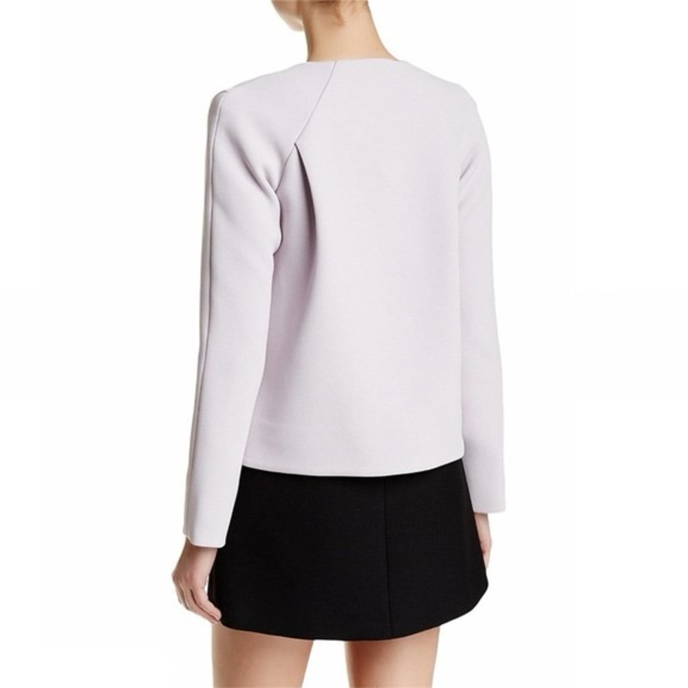 Derek Lam 10 Crosby Lilac High Low Zip Jacket Size 6 - Picture 2 of 16